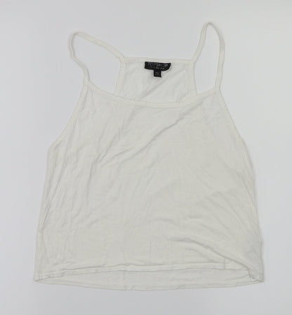 Womens UK Size 6 top shop White Basic T-Shirt