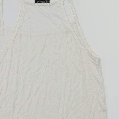 Womens UK Size 6 top shop White Basic T-Shirt