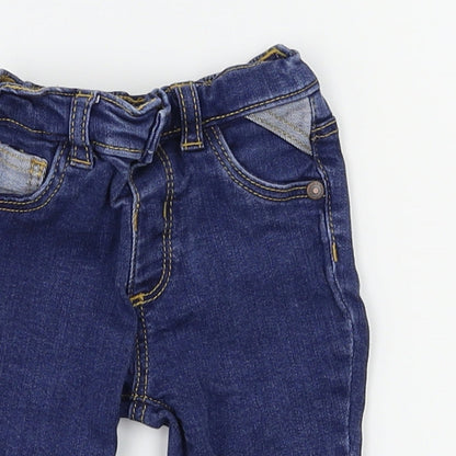 George Girls Blue   Cargo Jeans Size 0-3 Months