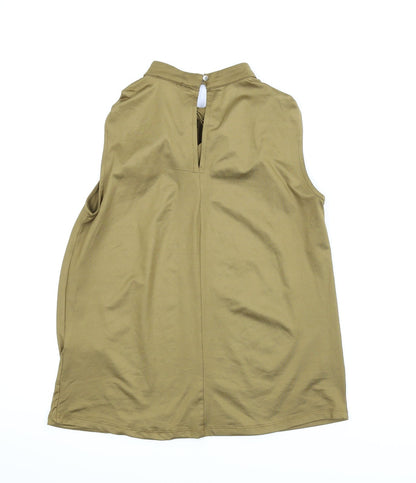 Womens UK Size XS H&M Green Basic Blouse