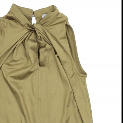 Womens UK Size XS H&M Green Basic Blouse