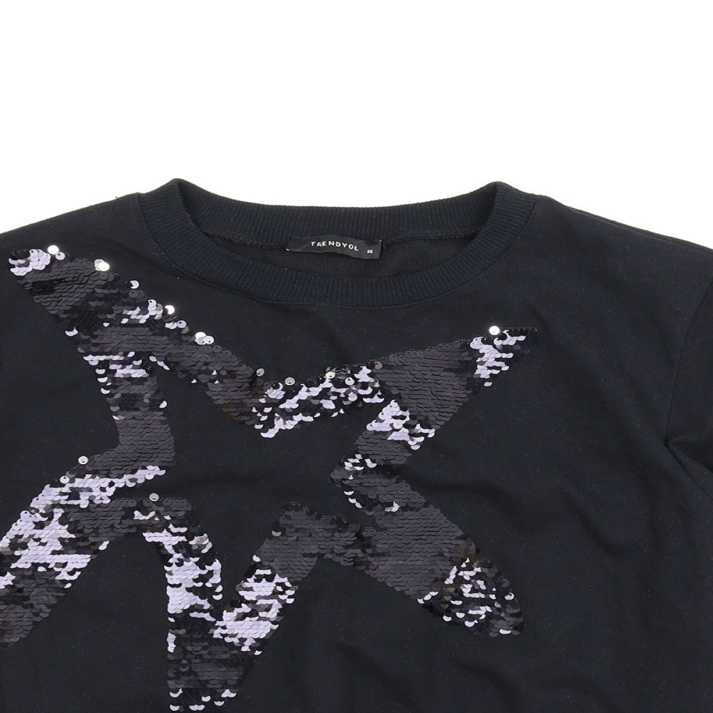 Trendyol Womens Black   Pullover Jumper Size XS