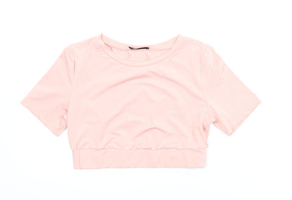 SheIn Womens Pink   Cropped Blouse Size M