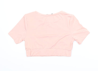 SheIn Womens Pink   Cropped Blouse Size M