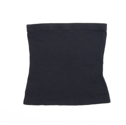 Womens UK Size 14 Papaya Black Cropped Tank