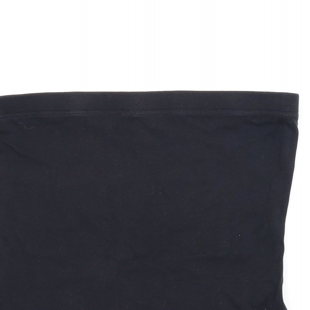 Womens UK Size 14 Papaya Black Cropped Tank