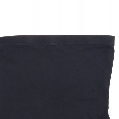 Womens UK Size 14 Papaya Black Cropped Tank