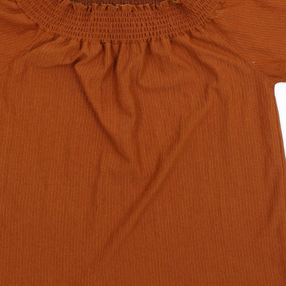 Womens UK Size 16 George Orange Basic Blouse