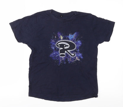 Continental Clothing Co Boys Blue  Jersey Basic T-Shirt Size S