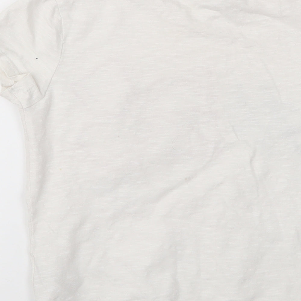 Nickelodeon Girls White  Jersey Basic T-Shirt Size 8-9 Years