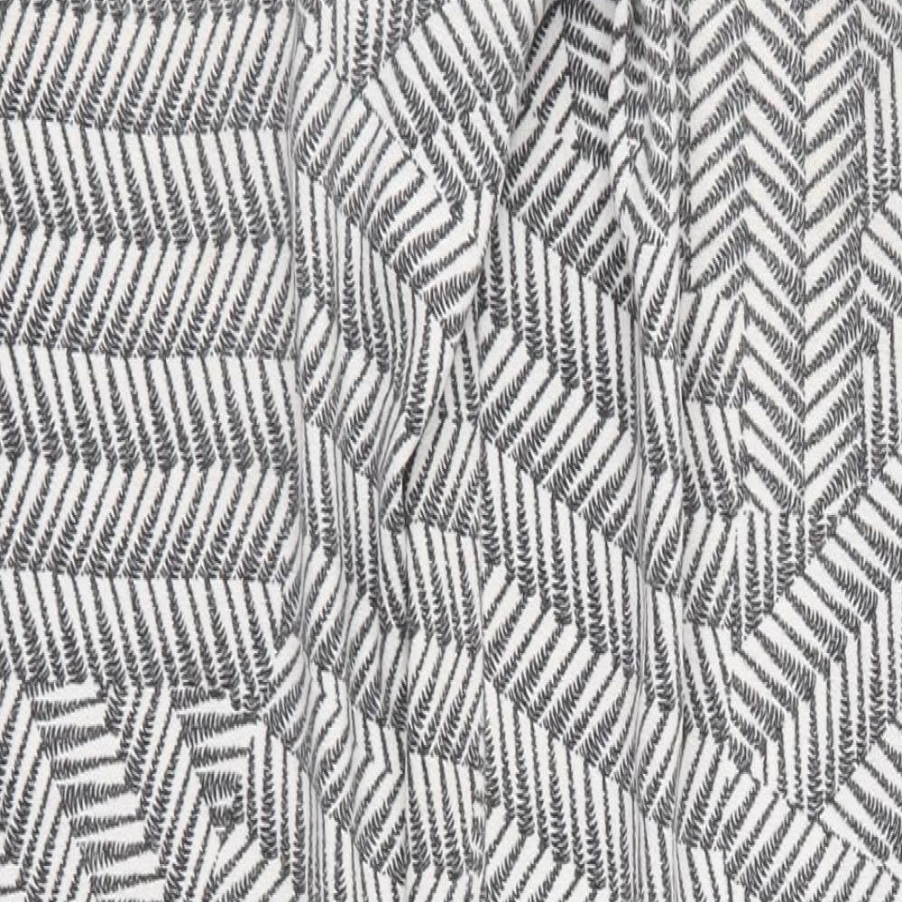 Zack Womens Grey Geometric  Trousers  Size 8 L28 in