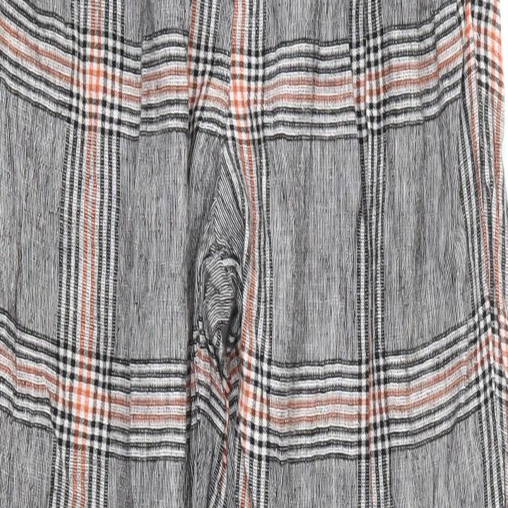 Womens UK Size S Bershka Regular Fit  Grey Trousers