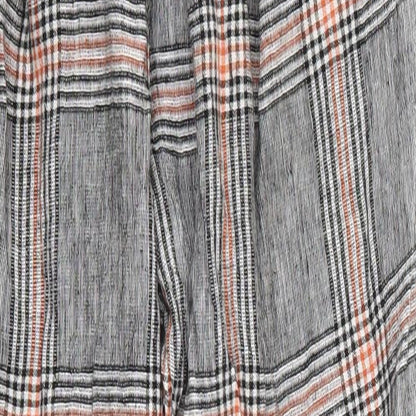 Womens UK Size S Bershka Regular Fit  Grey Trousers