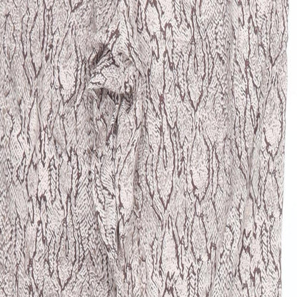 Primark Womens Brown Animal Print  Trousers  Size 4 L28 in