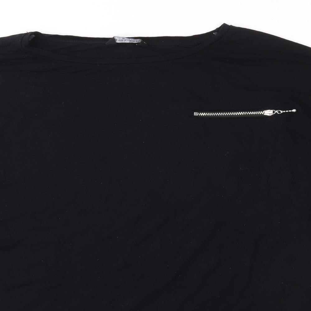 Womens UK Size 8 Select Black Tunic T-Shirt