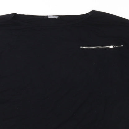 Womens UK Size 8 Select Black Tunic T-Shirt