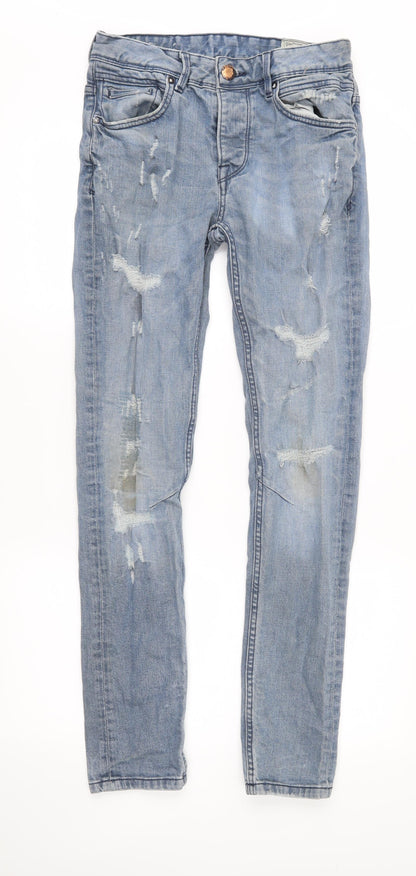 Denim & Co. Mens Blue  Denim Skinny Jeans Size 30 in L32 in