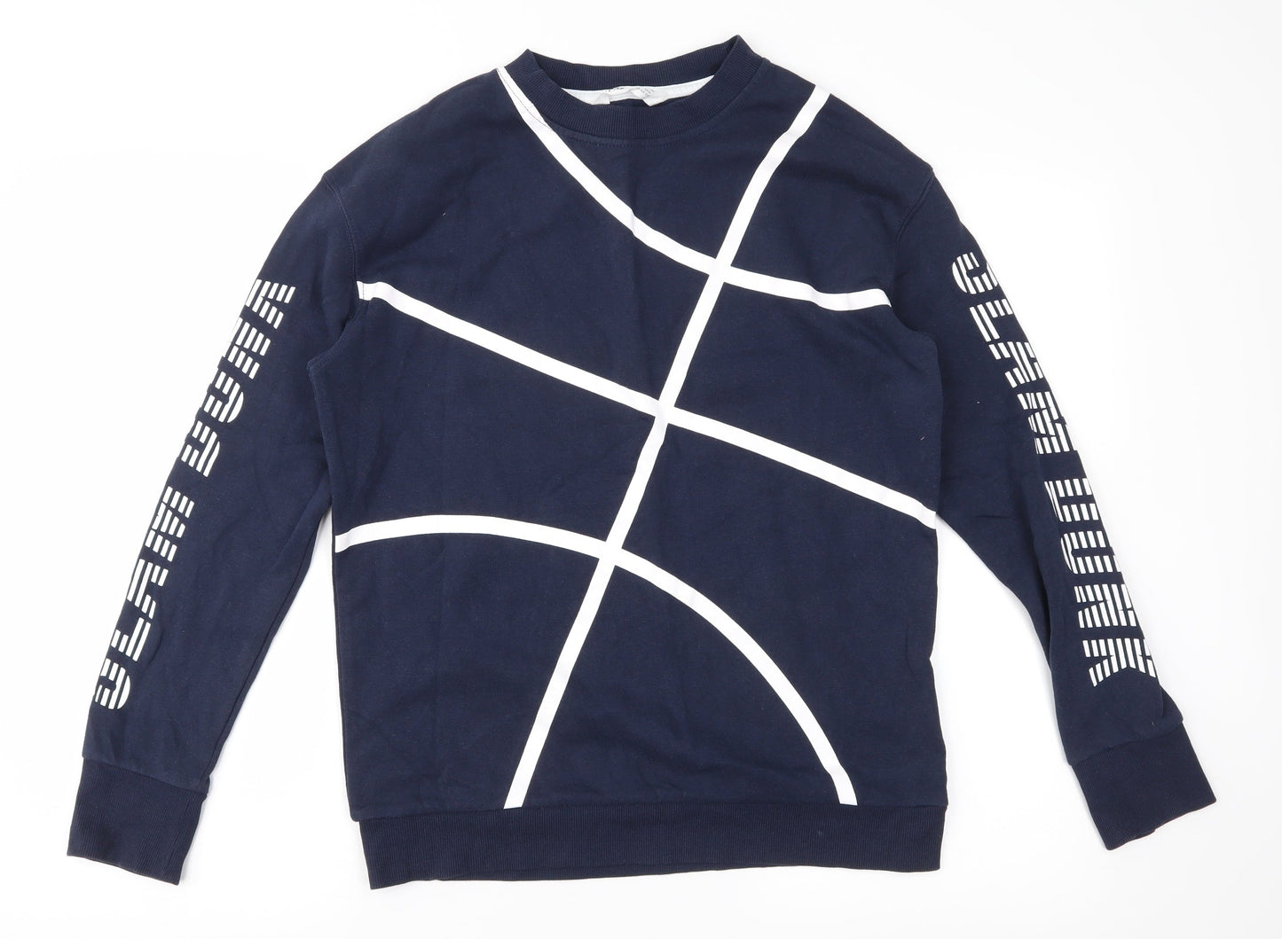 H&M Girls Blue   Pullover Sweatshirt Size 13-14 Years