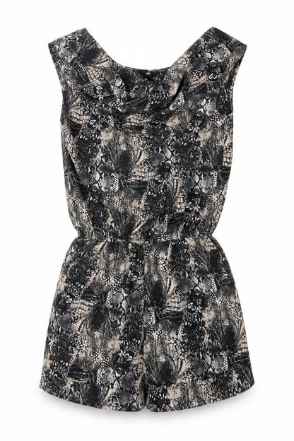 Womens UK Size 6 H&M One-Piece Black Playsuit