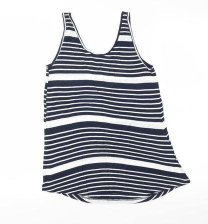 Womens UK Size 8 Warehouse Blue Basic Tank
