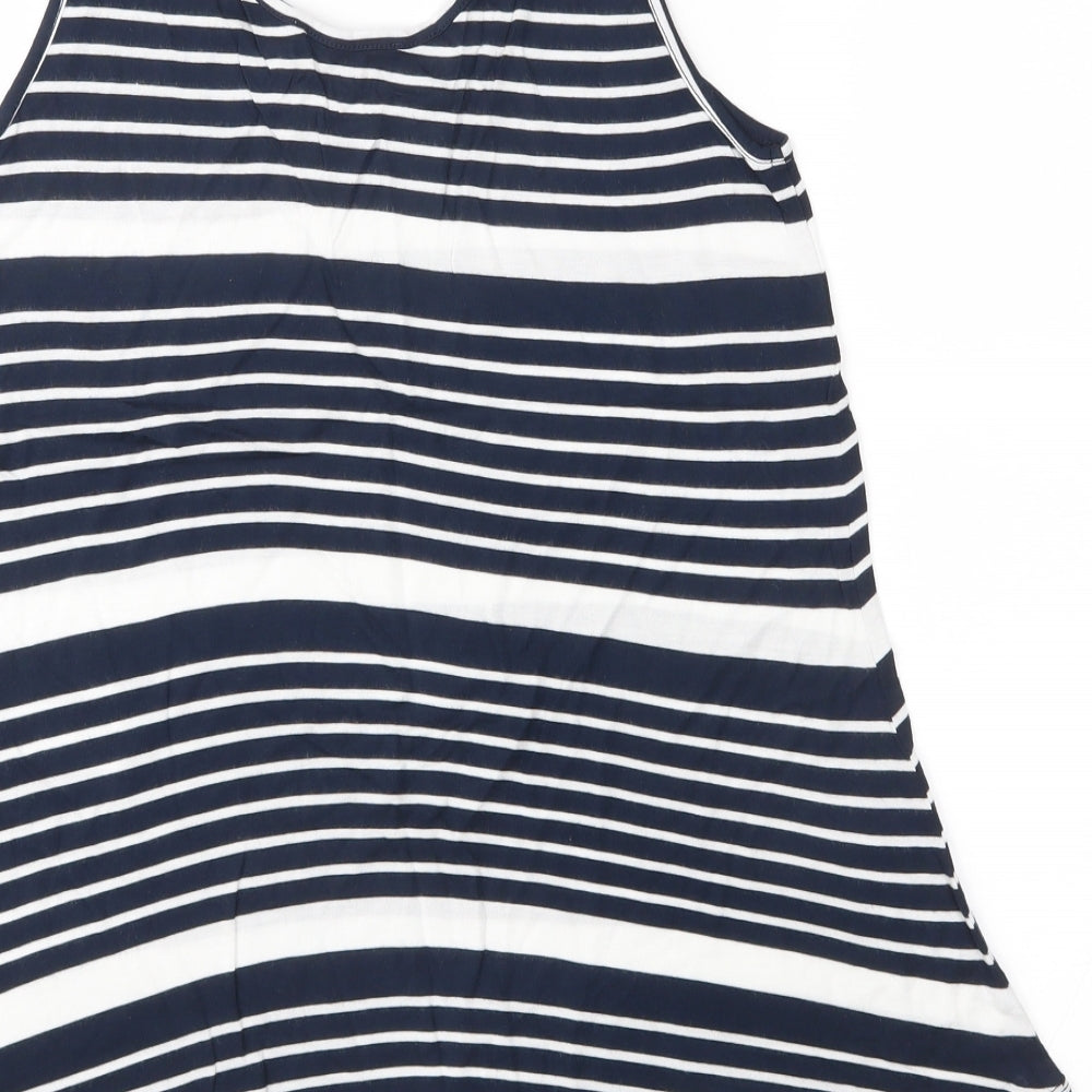 Womens UK Size 8 Warehouse Blue Basic Tank