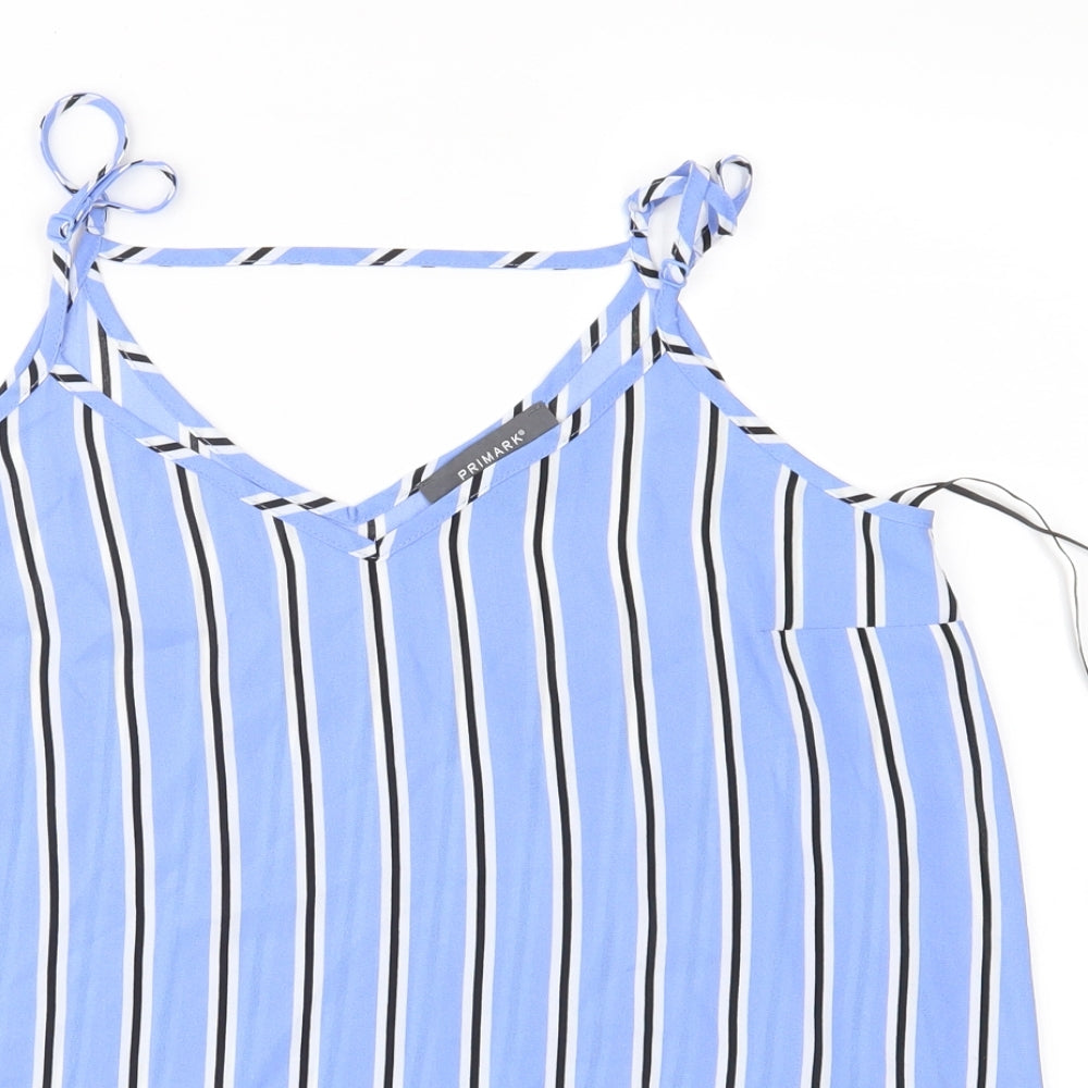 Primark Womens Blue Striped  Camisole Blouse Size 8