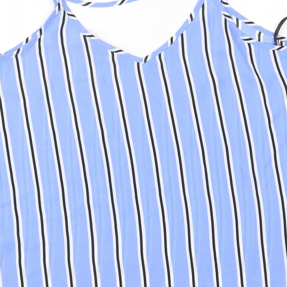 Primark Womens Blue Striped  Camisole Blouse Size 8