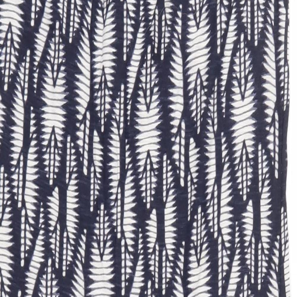 NEXT Womens Blue Geometric Jersey Shift  Size 6