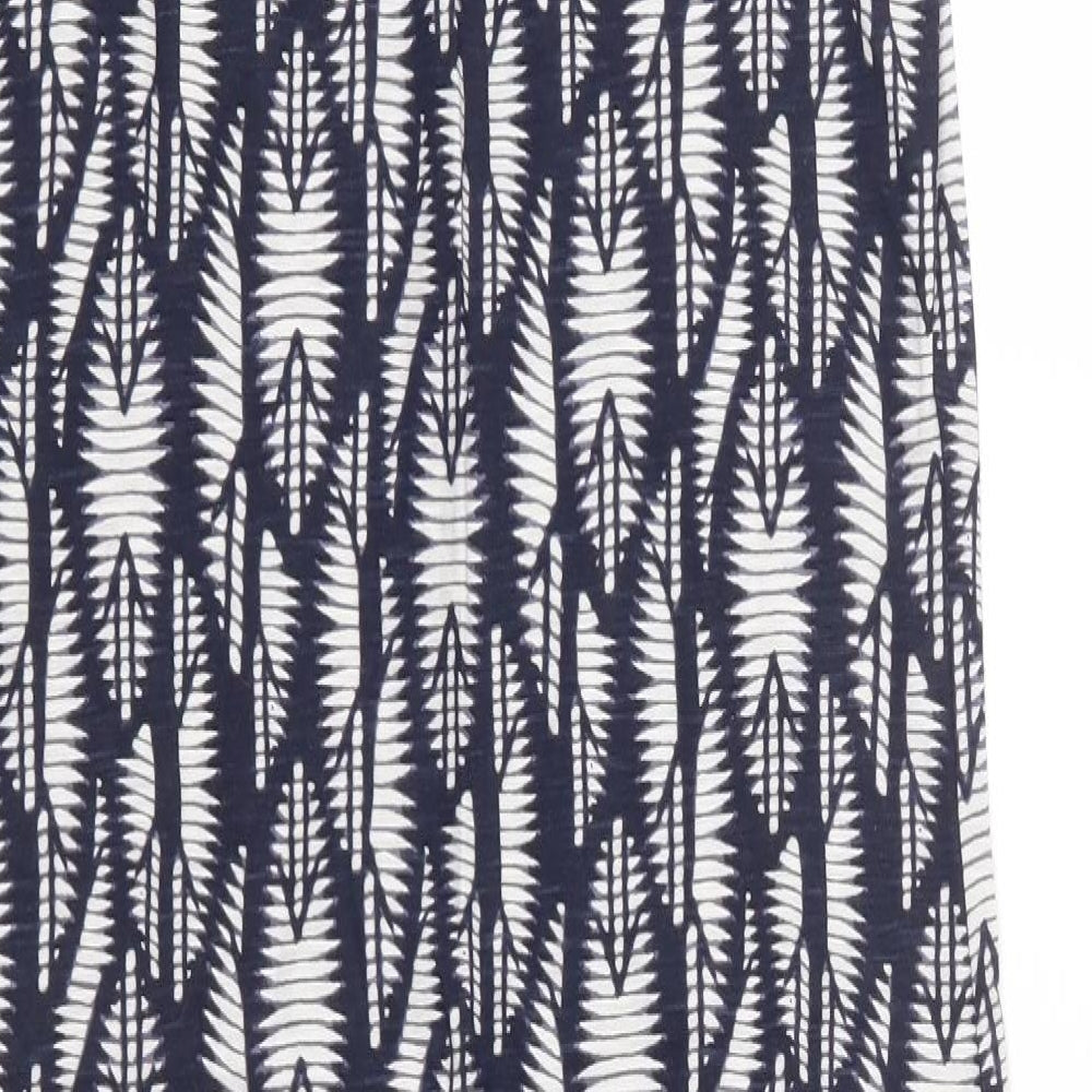 NEXT Womens Blue Geometric Jersey Shift  Size 6