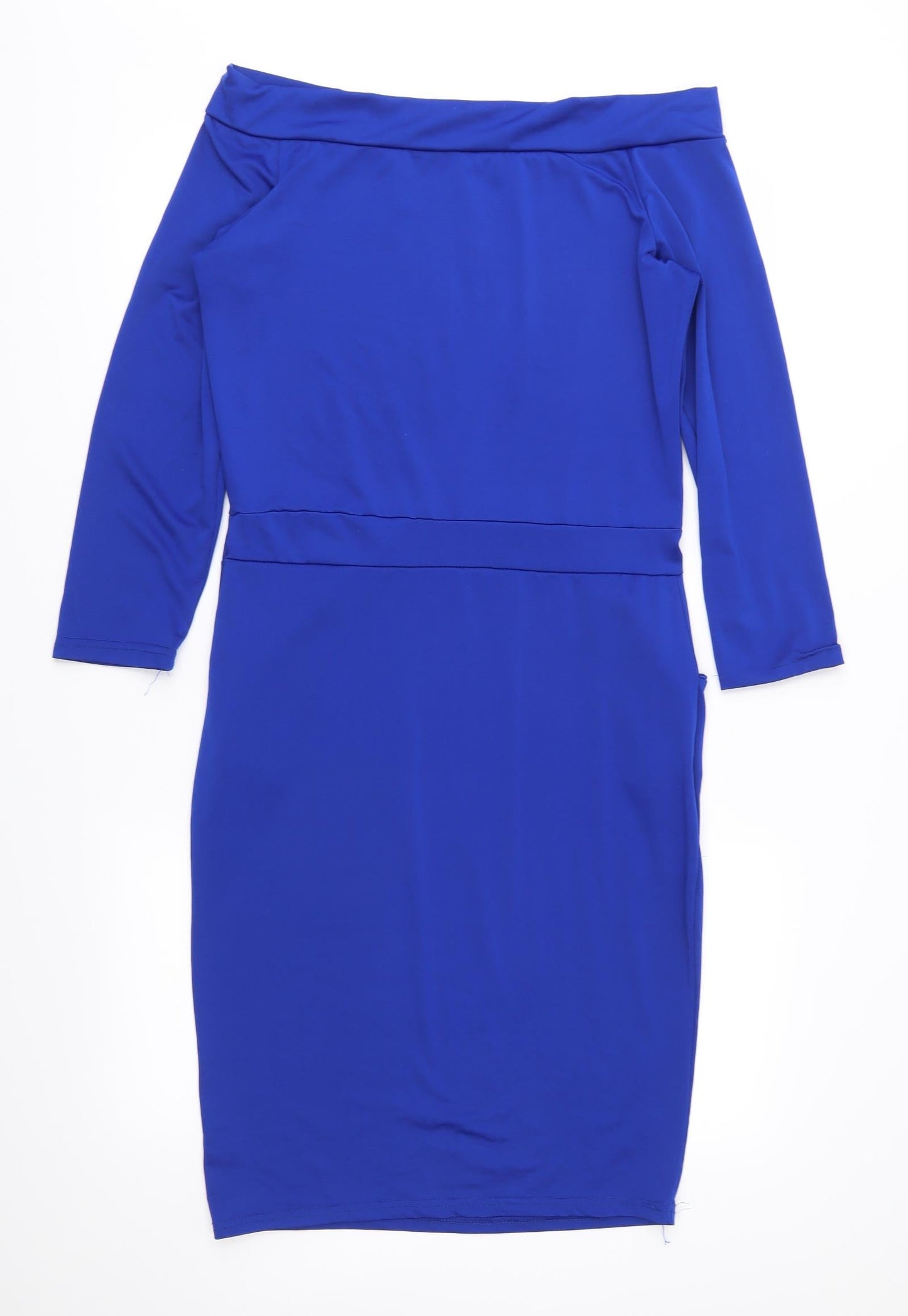 Preworn Womens Blue  Jersey Sheath  Size XL