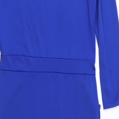 Preworn Womens Blue  Jersey Sheath  Size XL