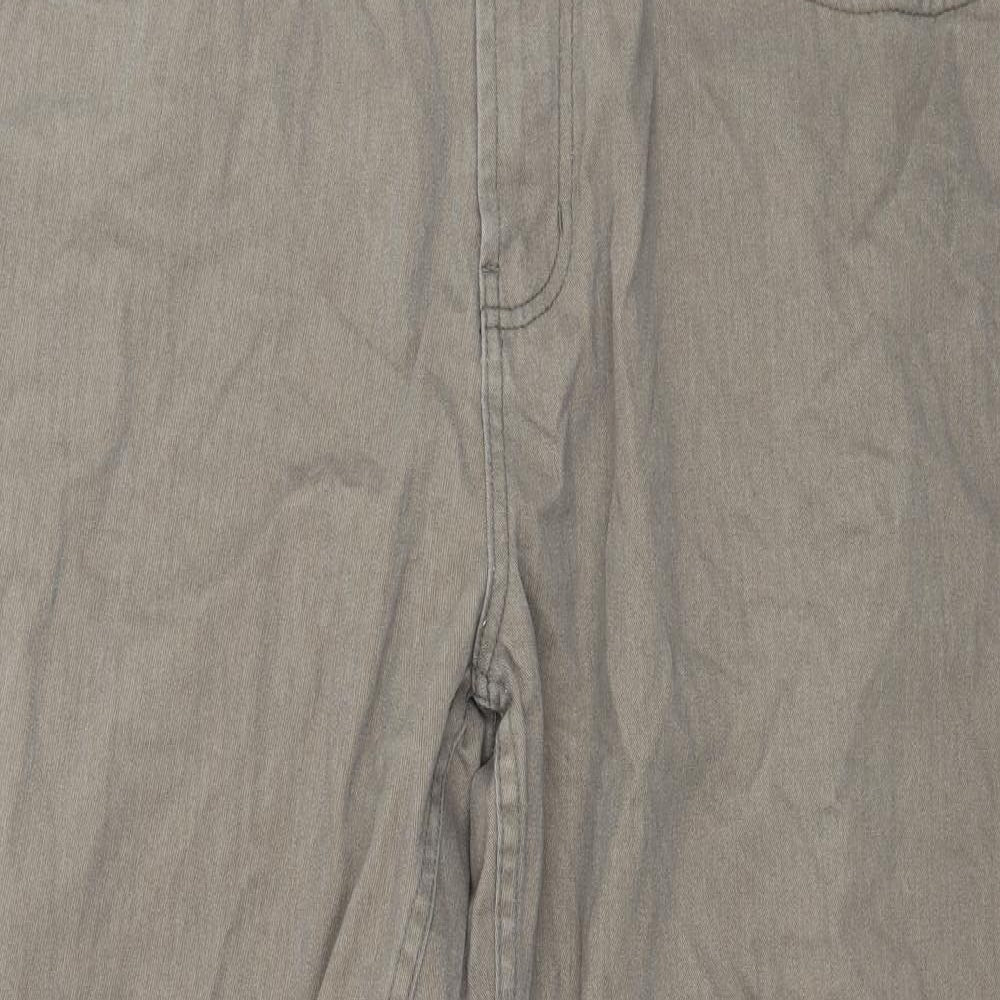 Easy Mens Brown  Denim Straight Jeans Size 40 in L28 in