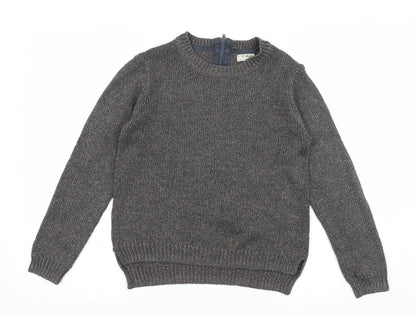 NEXT Girls Grey  Knit Pullover Jumper Size 12 Years