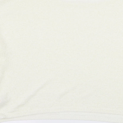 Primark Womens White  Knit Pullover Jumper Size 18