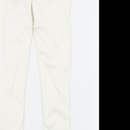 Denim & Co. Girls White  Denim Skinny Jeans Size 7-8 Years - Distressed