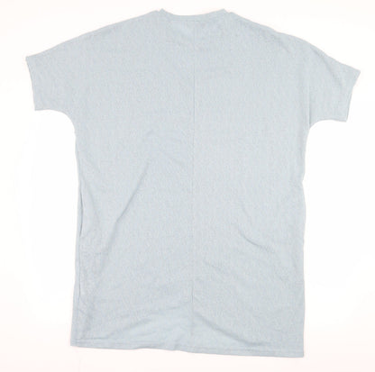 QED London Womens Blue  Jersey T-Shirt Dress  Size S