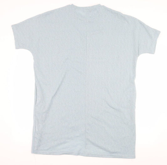 QED London Womens Blue  Jersey T-Shirt Dress  Size S