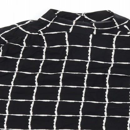 Primark Womens Black Check  Basic Blouse Size 12