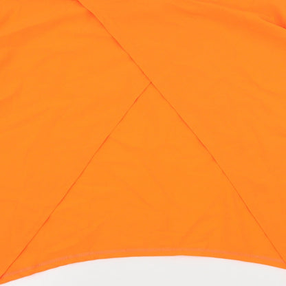 Ruiyige Womens Orange   Basic Blouse Size 3XL  - Neon