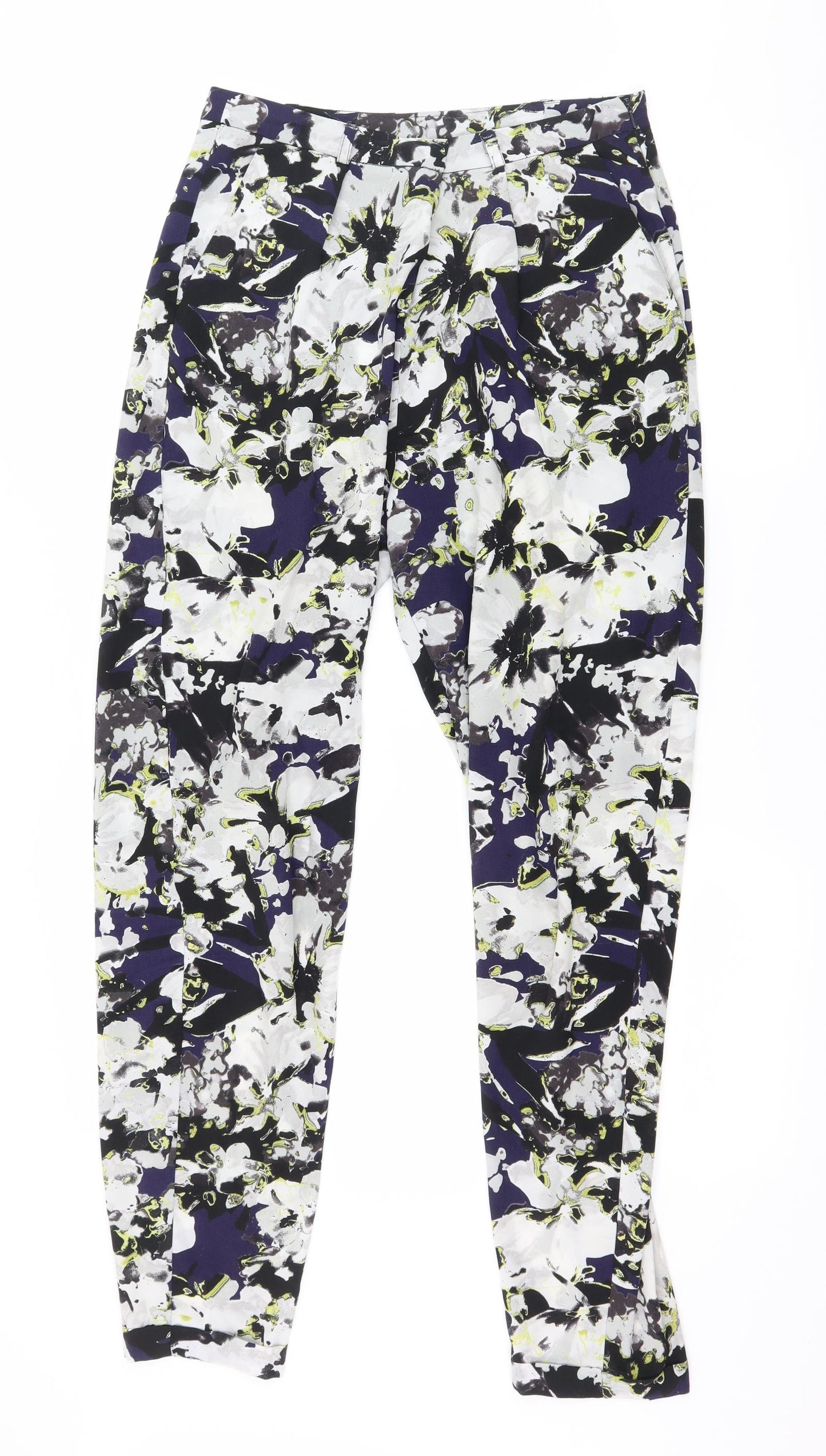 Womens UK Size 10 ASOS Regular Fit  Multicoloured Trousers
