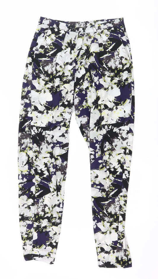 Womens UK Size 10 ASOS Regular Fit  Multicoloured Trousers