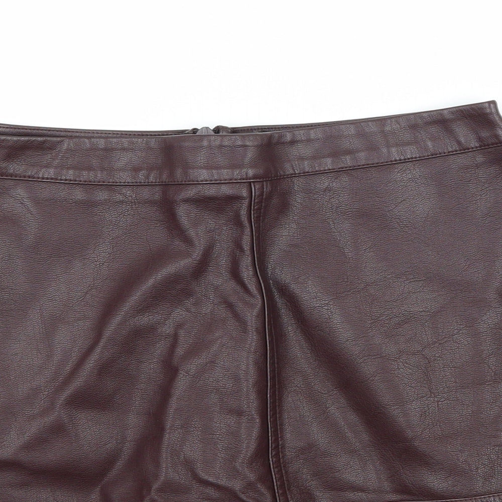 New Look Womens Purple   A-Line Skirt Size 8