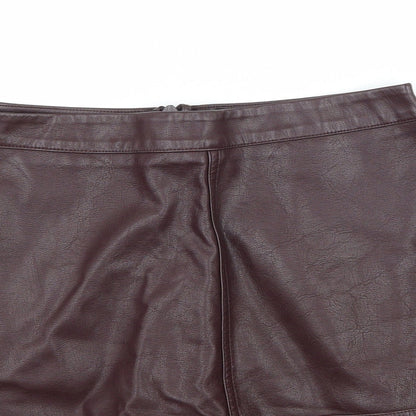 New Look Womens Purple   A-Line Skirt Size 8