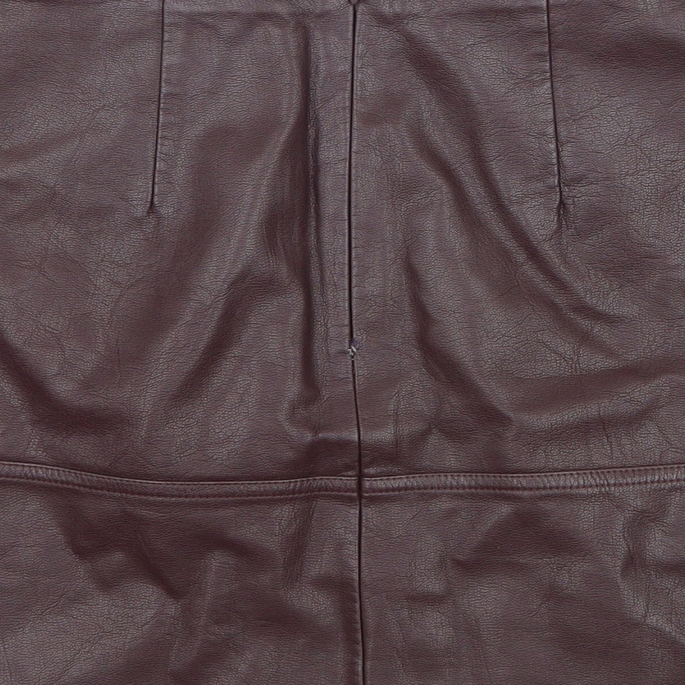 New Look Womens Purple   A-Line Skirt Size 8