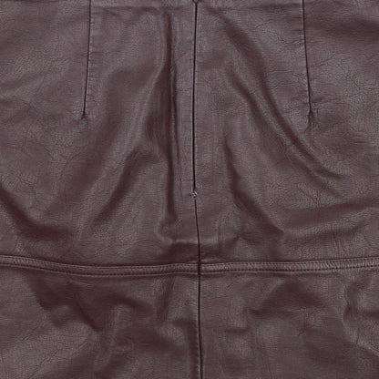 New Look Womens Purple   A-Line Skirt Size 8