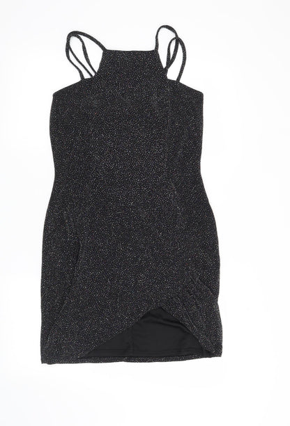 Preworn Womens Black   Bodycon  Size 14