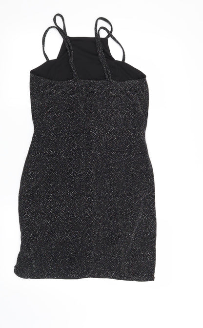 Preworn Womens Black   Bodycon  Size 14