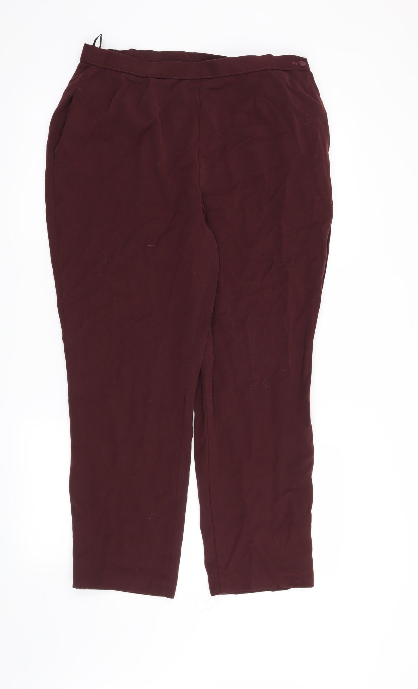 Womens UK Size 34 in Preworn Regular Fit  Red Trousers