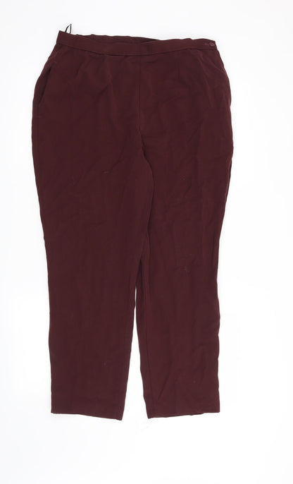 Womens UK Size 34 in Preworn Regular Fit  Red Trousers
