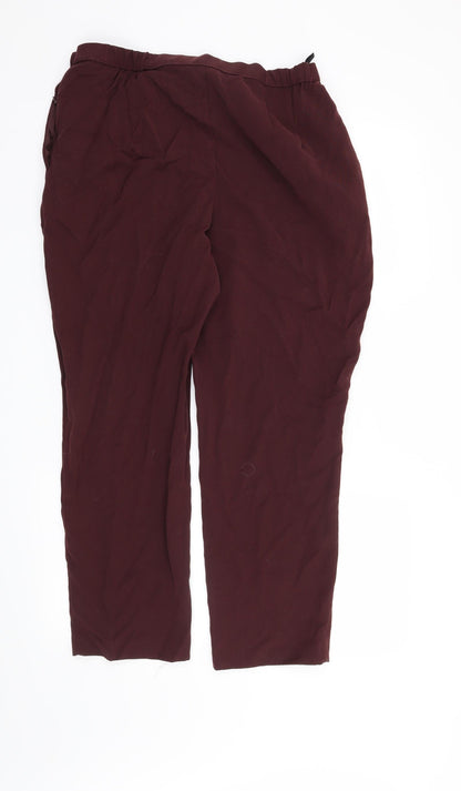 Womens UK Size 34 in Preworn Regular Fit  Red Trousers